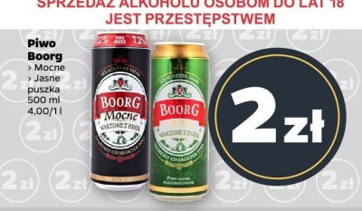 Piwo Jasne puszka 500 ml promocja w Netto