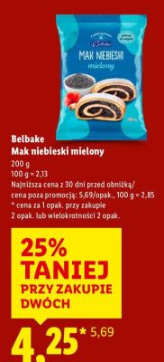 Mak niebieski mielony Belbake Mak niebieski mielony promocja w Lidl