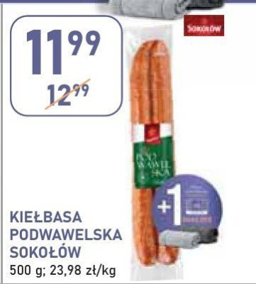 Kiełbasa podwawelska sokołów promocja w Stokrotka