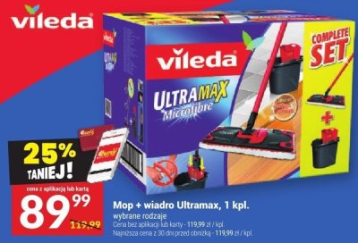 Mop + wiadro Ultramax, 1 kpl. promocja w Twój Market