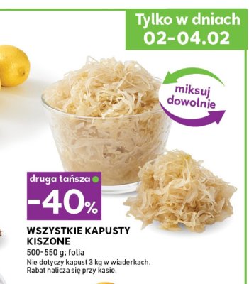 Kapusta kiszona promocja w Stokrotka