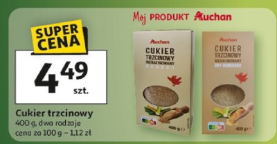 Cukier trzcinowy promocja w Auchan