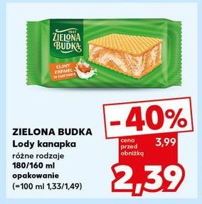 Kanapka lodowa słony karmel ze śmietanką Zielona budka promocja