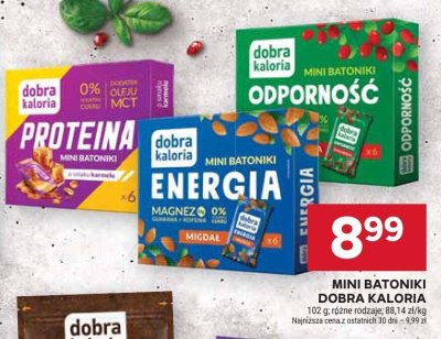 Mini batoniki Dobra Kaloria Energia promocja w Stokrotka