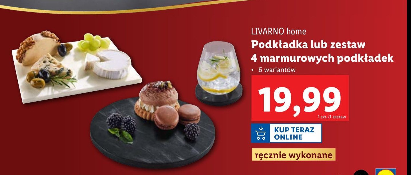 Podkładka marmurkowa LIVARNO HOME promocja