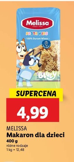 Makaron dla dzieci bluey Melissa pasta kids promocja