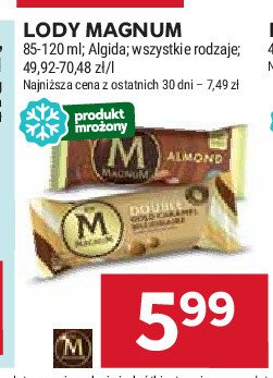 Lód gold caramel billionaire Algida magnum double promocja