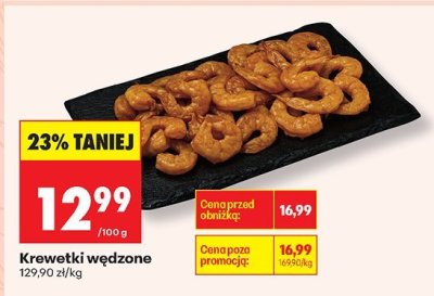 Krewetki wędzone promocja w Biedronka