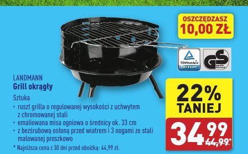 Grill okrągły Landmann promocja