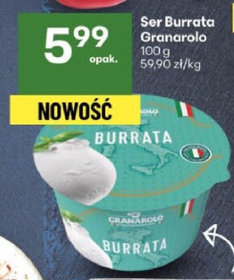 Ser Burrata Granarolo promocja w Delikatesy Centrum