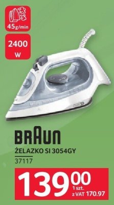 Żelazko BRAUN SI 3054GY promocja w Selgros