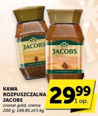 Kawa rozpuszczalna Jacobs cronat gold, crema promocja w Groszek