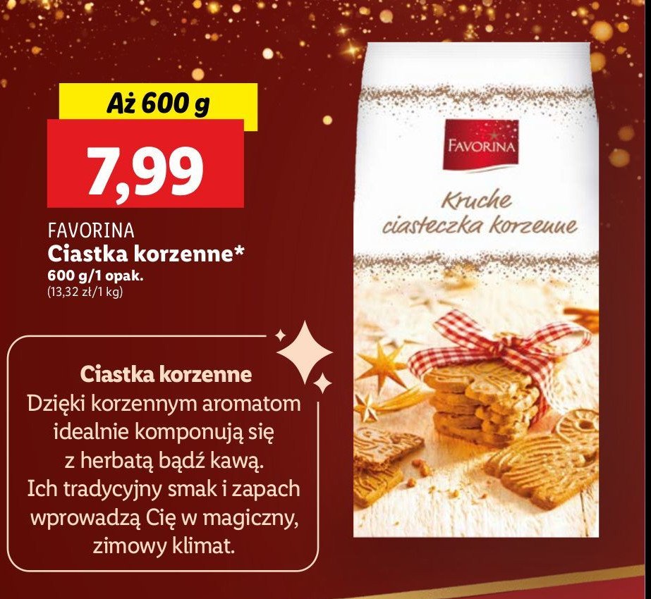 Ciasteczka korzenne Favorina promocja