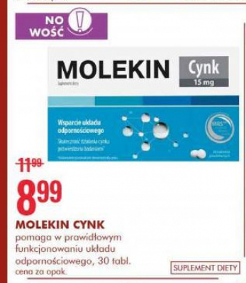 Tabletki cynk Molekin promocja