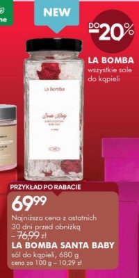 Sól do kąpieli LA BOMBA SANTA BABY, 680 g promocja w Super-Pharm