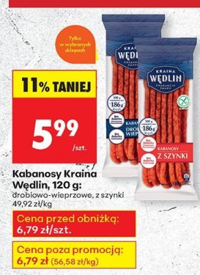 Kabanosy 1 kg promocja w Biedronka