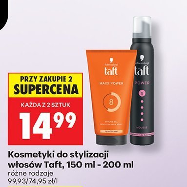 Kosmetyki do stylizacji włosów, 150 ml - 200 ml różne rodzaje promocja w Biedronka