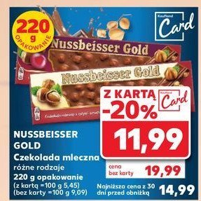 Czekolada mleczna z całymi orzechami laskowymi Alpen gold nussbeisser gold promocja