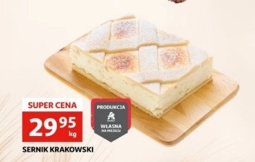 Sernik krakowski Auchan promocja w Stokrotka