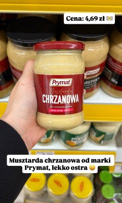 Musztarda chrzanowa lekko ostra promocja w Dino