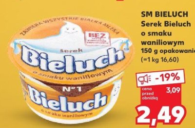Serek Bieluch o smaku waniliowym promocja w Kaufland