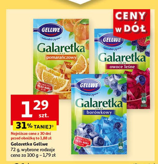 Galaretka owoce leśne Gellwe promocja