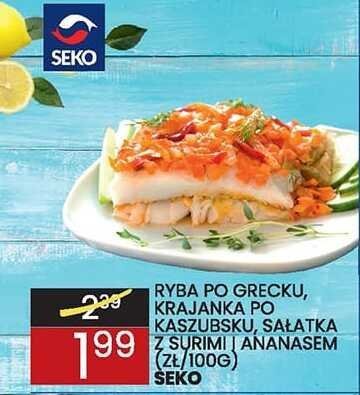 Ryba po grecku SEKO promocja w Wafelek