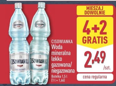 Woda mineralna niegazowana 1,5 l promocja w Aldi