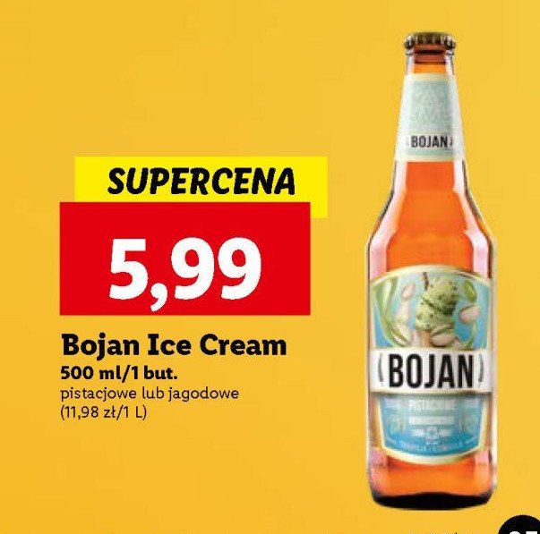 Piwo Bojan ice cream jagodowe promocja