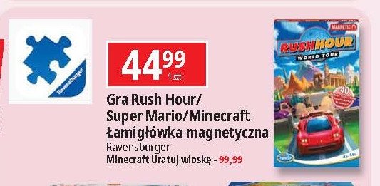 Minecraft łamigłówka magnetyczna Ravensburger promocja