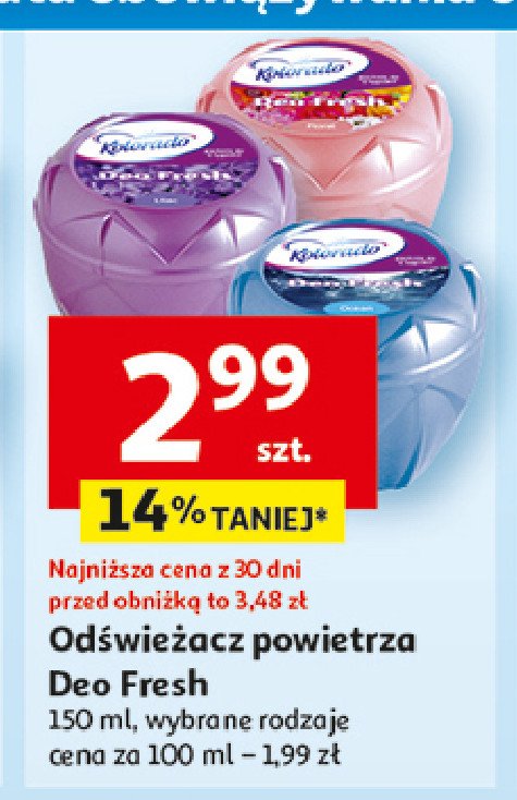 Odświeżacz powietrza ocean Kolorado deo fresh promocja