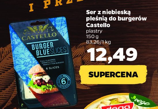 Ser z niebieską pleśnią do burgerów Castello promocje