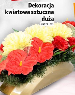 Dekoracja kwiat promocja w TOPAZ