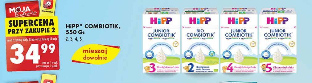 Mleko 5 Hipp junior combiotik promocja