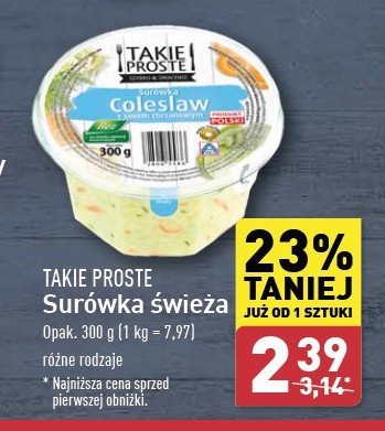 Surówka colesław Takie proste promocja