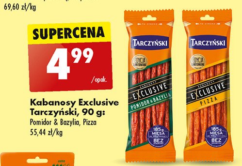 Kabanosy pomidor & bazylia Tarczy艅ski kabanos exclusive promocja