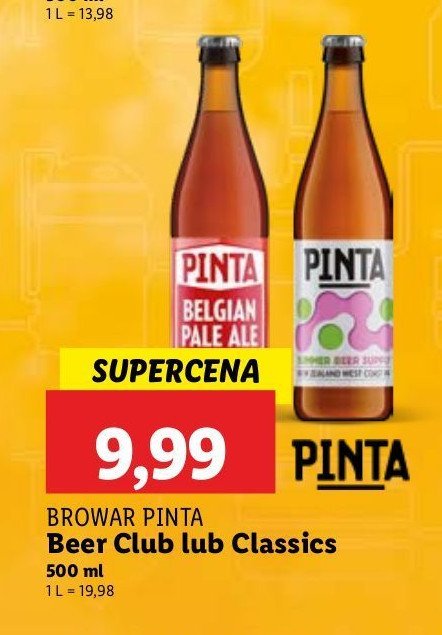 Piwo belgian pale ale Pinta beer club perfect plan promocja