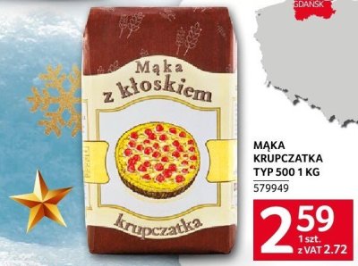 Mąka krupczatka TYP 500 1KG promocja w Selgros