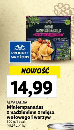 Mini empanadas z mięsem wołowym i warzywami Alma latina promocja