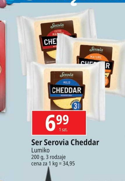 Ser cheddar extra mature Serovia promocja