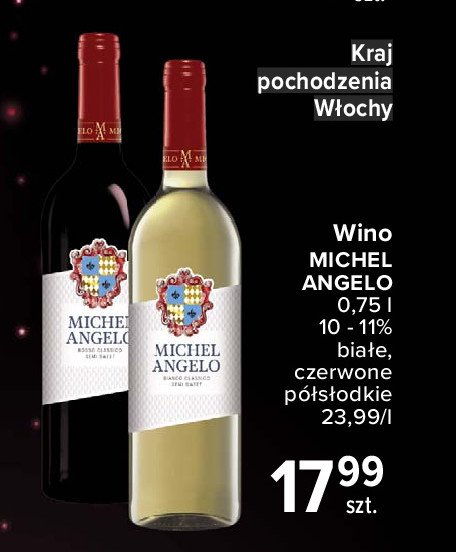 Wino Michelangelo rosso classico promocja