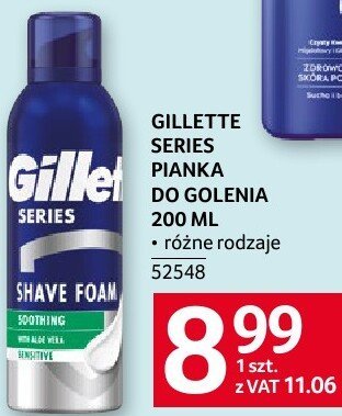 Pianka do golenia Gillette Series promocja w Selgros