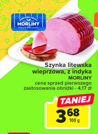 Szynka litewska wieprzowa Morliny promocja