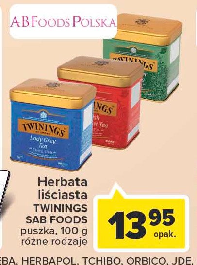 Herbata Twinings gunpowder green tea promocja