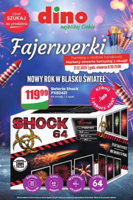 Bateria fajerwerki Shock PXB2421 promocja w Dino