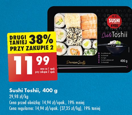 Sushi Toshii - Sushi 4you (Biedronka) promocja