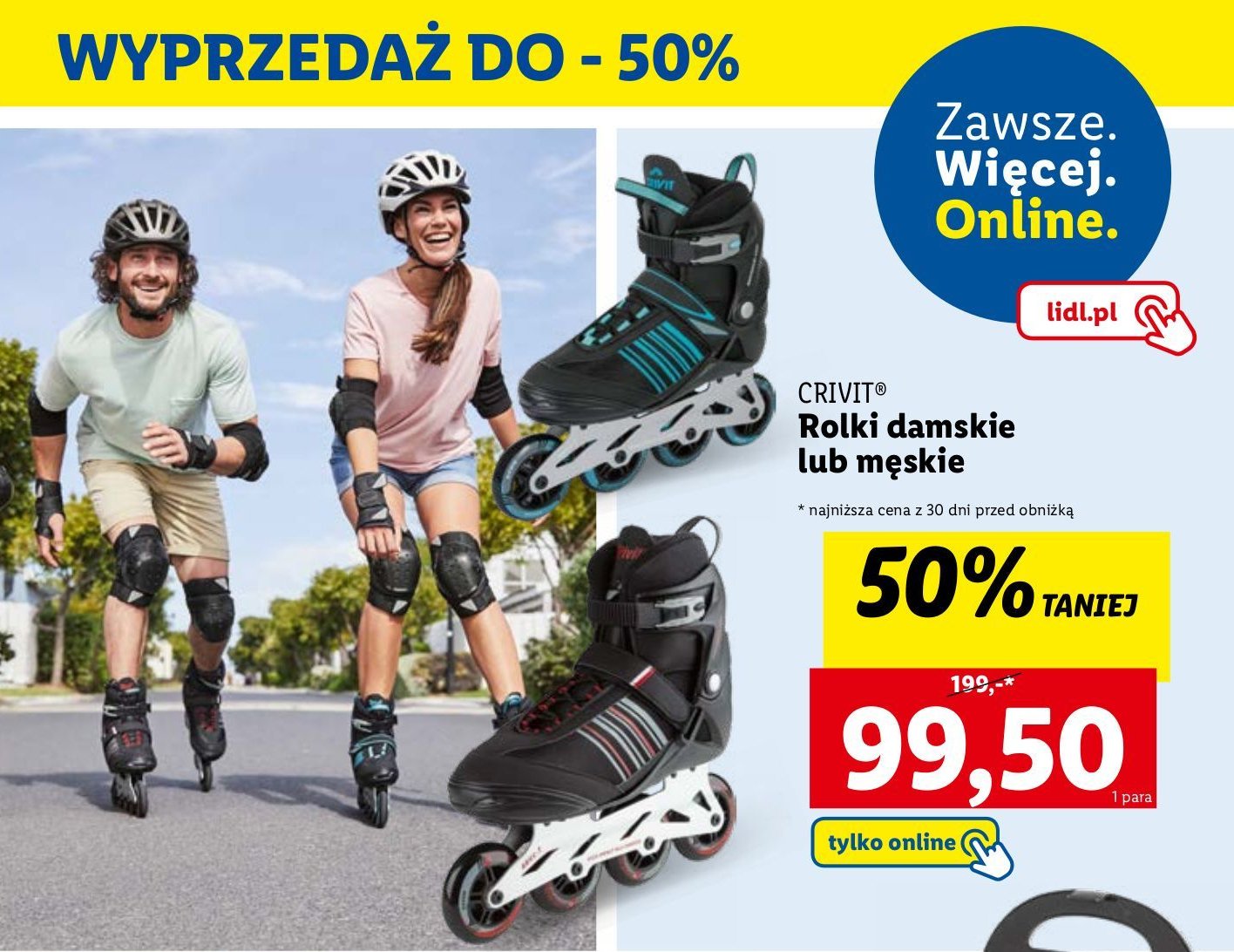 Rolki męskie Crivit promocja