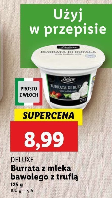 Ser burrata z truflami Deluxe promocja