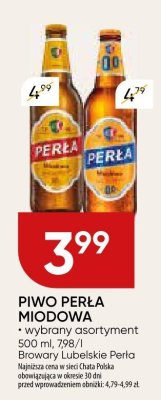 Piwo Perła Miodowa promocja w Chata Polska