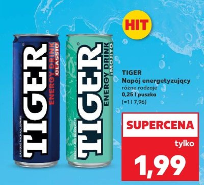 Napój energetyzujący różne rodzaje promocja w Kaufland